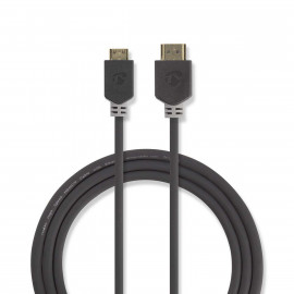 Nedis Câble HDMI™ Haute Vitesse avec Ethernet Connecteur HDMI™ - Mini-Connecteur HDMI™ 2,0 m Anthracite