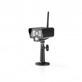 Nedis Caméra numérique sans fil 2.4 GHz VGA Intérieur et Extérieur Vision nocturne: 5.00 m Angle de vue: 73 ° Noir IP54