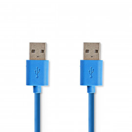 Nedis Câble USB 3.0 A Mâle - A Mâle 2,0 m Bleu