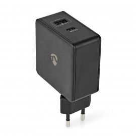 Nedis Chargeur secteur  1 port USB-A + 1 port USB-C 45W (Noir)