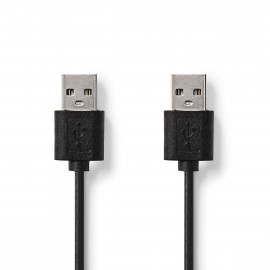 Nedis Câble USB 2.0 A Mâle - A Mâle 1,00 m Noir