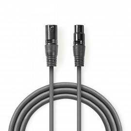 Nedis Câble audio optique XLR 3-Pin Mâle XLR 3-Pin Femelle