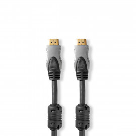 Nedis Câble HDMI™ Haute Vitesse avec Ethernet Connecteur HDMI™ vers connecteur HDMI™ 0,75 m Anthracite