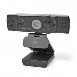 Nedis Webcam Full HD@60fps / 4K@30fps Mise au Point Automatique Microphone intégré Noir