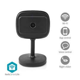 Nedis Caméra intérieure SmartLife Wi-Fi Full HD 1080p microSD (non inclus) / Onvif / Stockage dans le Cloud (facultatif) Avec capteur de mouvement Vision nocturne