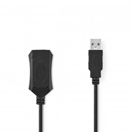 Nedis Câble USB actif USB 2.0 USB-A Mâle USB-A Femelle 20.0 m