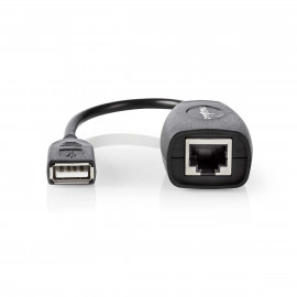 Nedis Câble USB actif USB 1.1 USB-A Mâle RJ45 Femelle 12 Mbps 0.20 m Rond Plaqué nickel PVC Cuivre Boîte