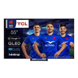 TCL TV  55C743 55" 4K QLED 144hz avec Google TV Game Master PRO 2.0