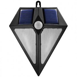 Maclean Energy Projecteur LED extérieur solaire Maclean MCE168 avec détecteur de mouvement (Inox)