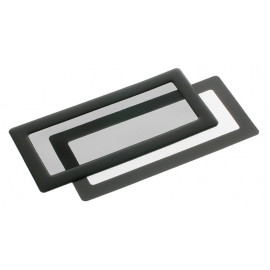 ANTEC Filtre à poussière magnétique rectangulaire 2x 40 mm (cadre noir, filtre noir)