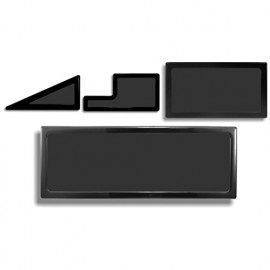 DEMCiflex Demciflex Staubfilter-Set pour NZXT Switch 810 - schwarz/schwarz