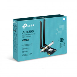 TPLINK AC1200 Wi-Fi Bluetooth 4.2 PCI  AC1200 Wi-Fi Bluetooth 4.2 PCI Express Adapter 867Mbps at 5 GHz + 300Mbps at 2.4 GHz Bluetooth 4.2