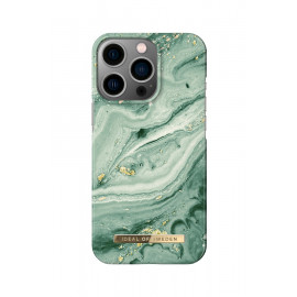 Ideal Of Sweden Coque iPhone 14 Pro Mint Swirl Marble