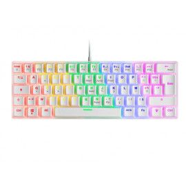 MARS GAMING Clavier Gamer mécanique (Red Switch)  MK60 RGB (Blanc)