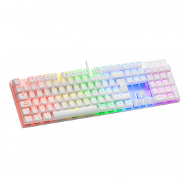 MARS GAMING Clavier Gamer mécanique (Red Switch)  MK422 RGB (Blanc)