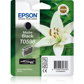 EPSON BLISTER ENCRE NOIRE MATE  T0598 cartouche d encre noir mat capacite standard 13ml 1-pack blister sans alarme