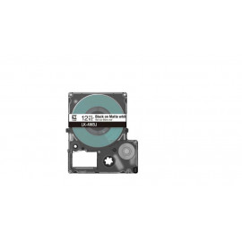 EPSON Matte Tape White/Black 12mm 8m LK-4WBJ