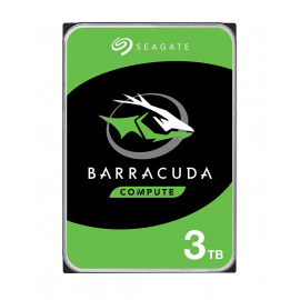 Seagate Barracuda 5400 3To HDD single  Desktop Barracuda 5400 3To HDD 5400rpm SATA serial ATA 6Gb/s NCQ 256Mo cache 89cm 3.5p BLK single pack