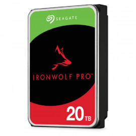 Seagate Ironwolf PRO NAS HDD 20To SATA  Ironwolf PRO HDD 20To 7200rpm 6Gb/s SATA 256Mo cache 3.5p 24x7 for NAS and RAID Rackmount systems