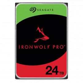 Seagate Ironwolf PRO Enterprise NAS HDD 24To 7200tpm 6Gb/s SATA 256Mo cache 8.9cm 3.5p 24x7 for NAS RAID Rackmount systems BL