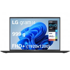 LG LG Gram 14Z90R-AD78F with Intel Core i7, 14" screen, 1TB SSD, and Windows 11. Intel Core i7  -  14  SSD  1 To