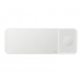 SAMSUNG Pad Induction TRIO Watch, Charge Rapide 7,5W x2 (chargeur secteur inclus) Blanc