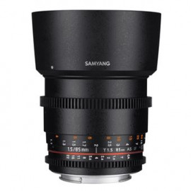 Samyang Objectif reflex vidéo  VDSLR 85mm T1.5 MK2 Noir pour Canon EF