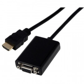 MCL Samar Convertisseur en câble HDMI vers VGA avec audio - 22cm