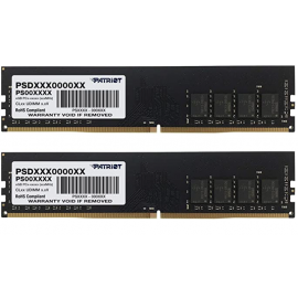 PATRIOT Kit Barrettes mémoire 16Go (2x8Go) DIMM DDR4  Signature Line PC4-21300 (2666 Mhz) (Noir)