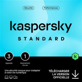 KASPERSKY Standard - 3 appareils / 1 an
