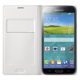 SAMSUNG Flip Wallet Blanc pour Galaxy S5