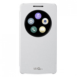 LG Etui Quick Window Circle Blanc G3 S
