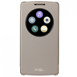LG Etui Quick Window Circle Or pour LG G3 S