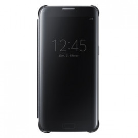 SAMSUNG Clear View Cover Noir pour Samsung Galaxy S7 Edge