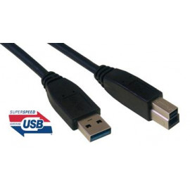 MCL Samar Cordon  USB 3.0 type A / B mâle - 3m Noir