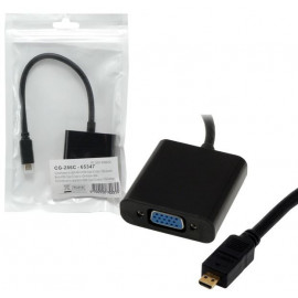 MCL Samar Convertisseur en câble Micro HDMI (type D) mâle / VGA femelle 